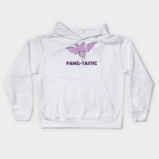 FANG-TASTIC Bat Pun Kids Hoodie